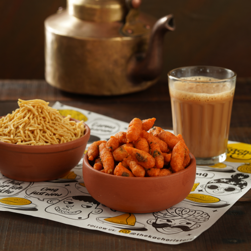 Dal Pakori + Bhujiya + Chai